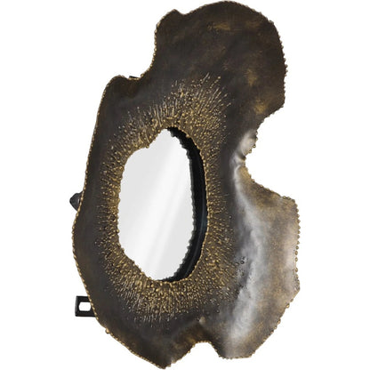 Bloom Mirror by Phillips Collection in black, silver. Made from metal in a unique style.