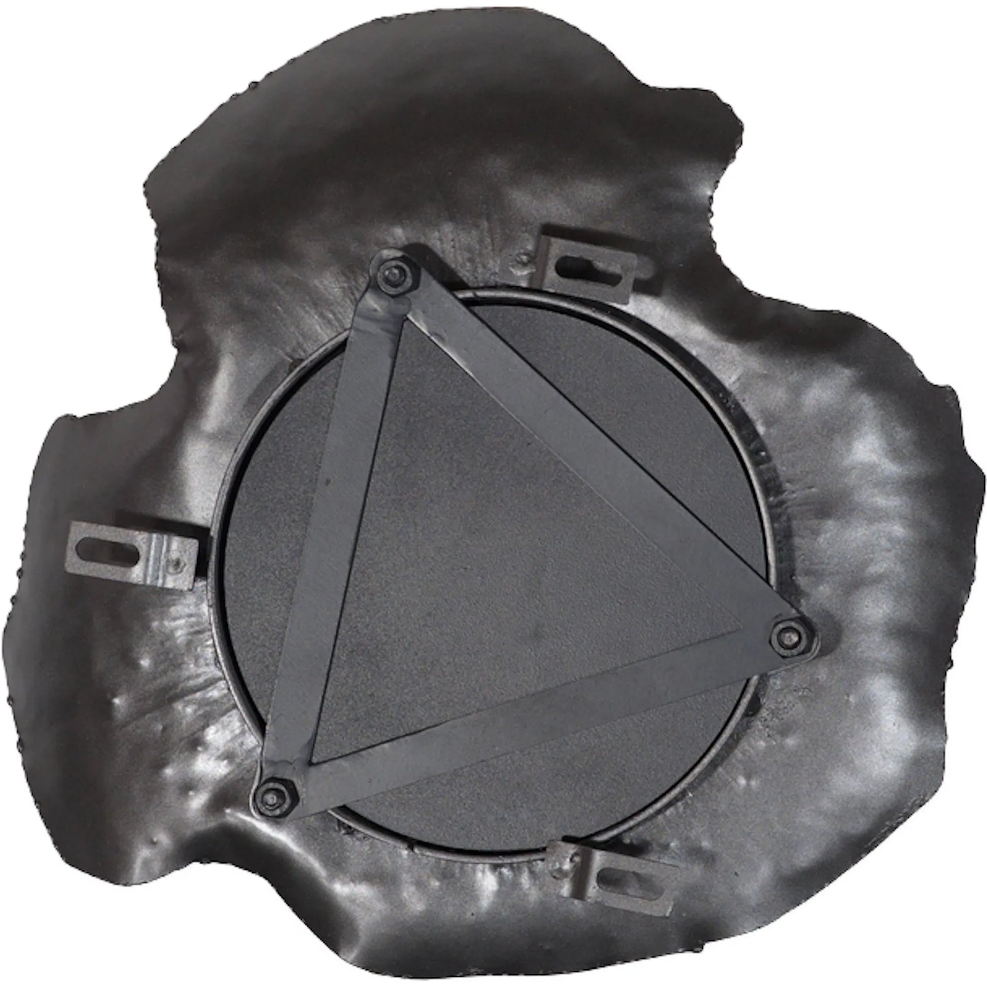 Bloom Mirror by Phillips Collection in black, silver. Made from metal in a unique style.