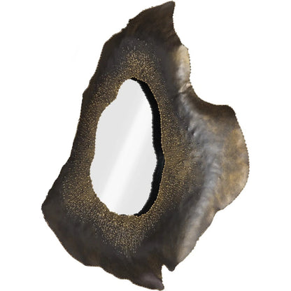 Bloom Mirror by Phillips Collection in black, silver. Made from metal in a unique style.