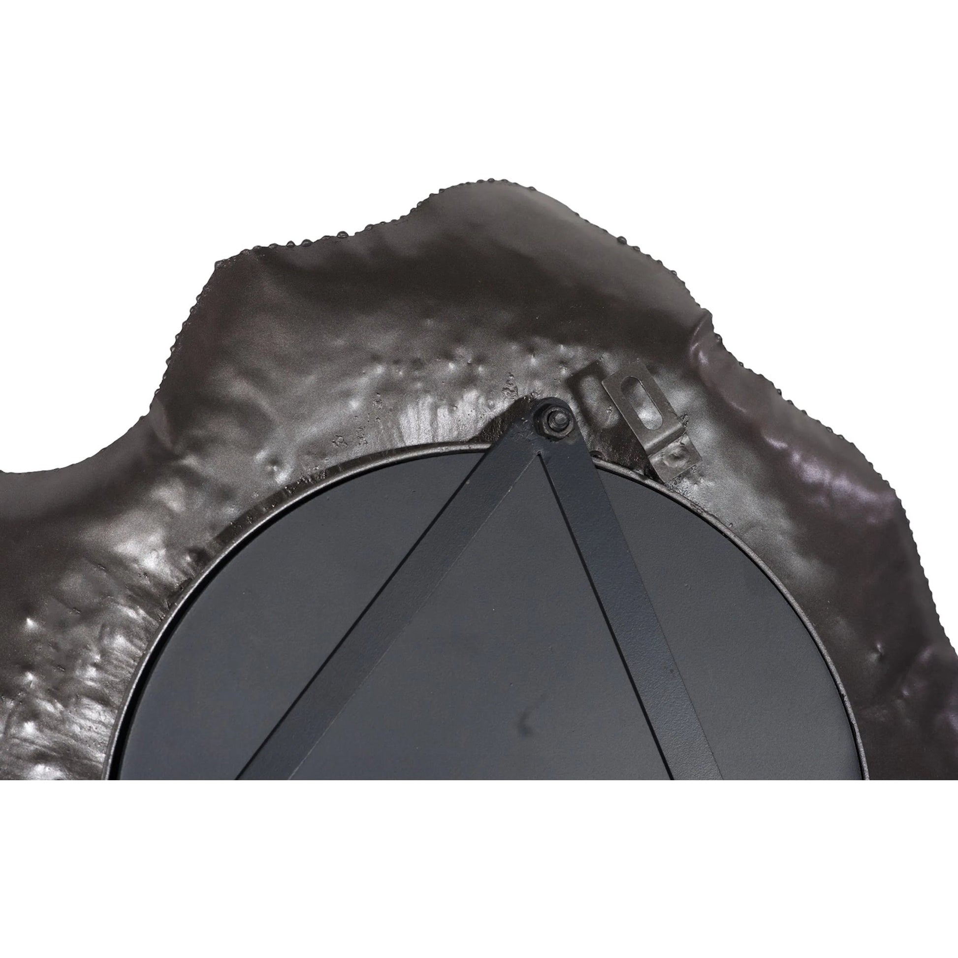 Bloom Mirror by Phillips Collection in black, silver. Made from metal in a unique style.