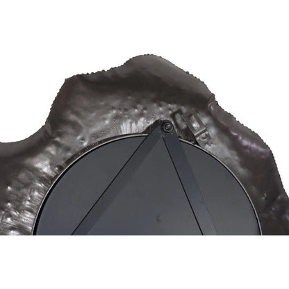 Bloom Mirror by Phillips Collection in black, silver. Made from metal in a unique style.