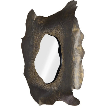 Bloom Mirror by Phillips Collection in black, silver. Made from metal in a unique style.