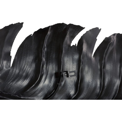 Feather Wall Decor by Phillips Collection in black and powder coat. Made from metal in a unique style.