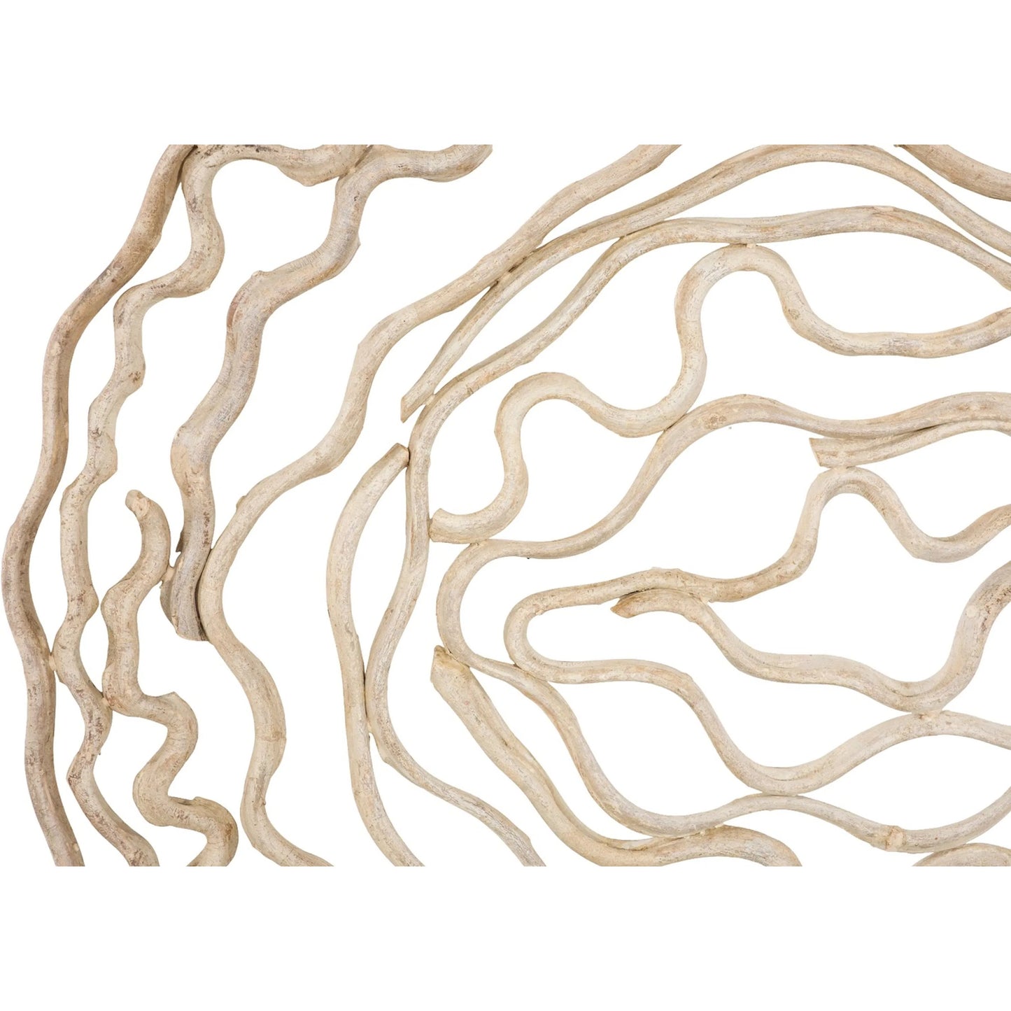 004 SI-2527723 | Closeup | Vine Wall Flower Bleached by Phillips Collection in bleached and natural. Made from wood in a unique style.