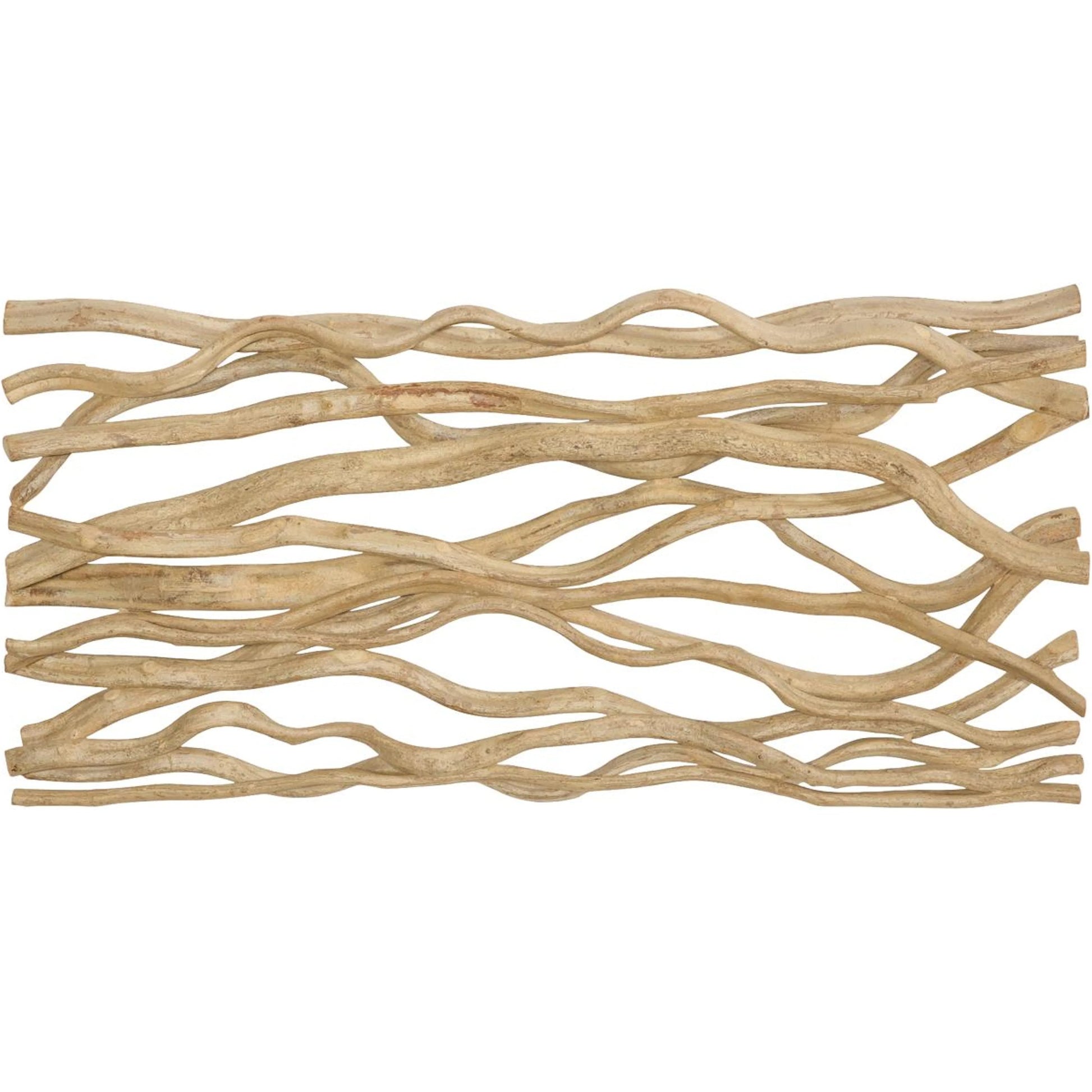 Vine Panel by Phillips Collection in brown and natural. Made from wood in a unique style.