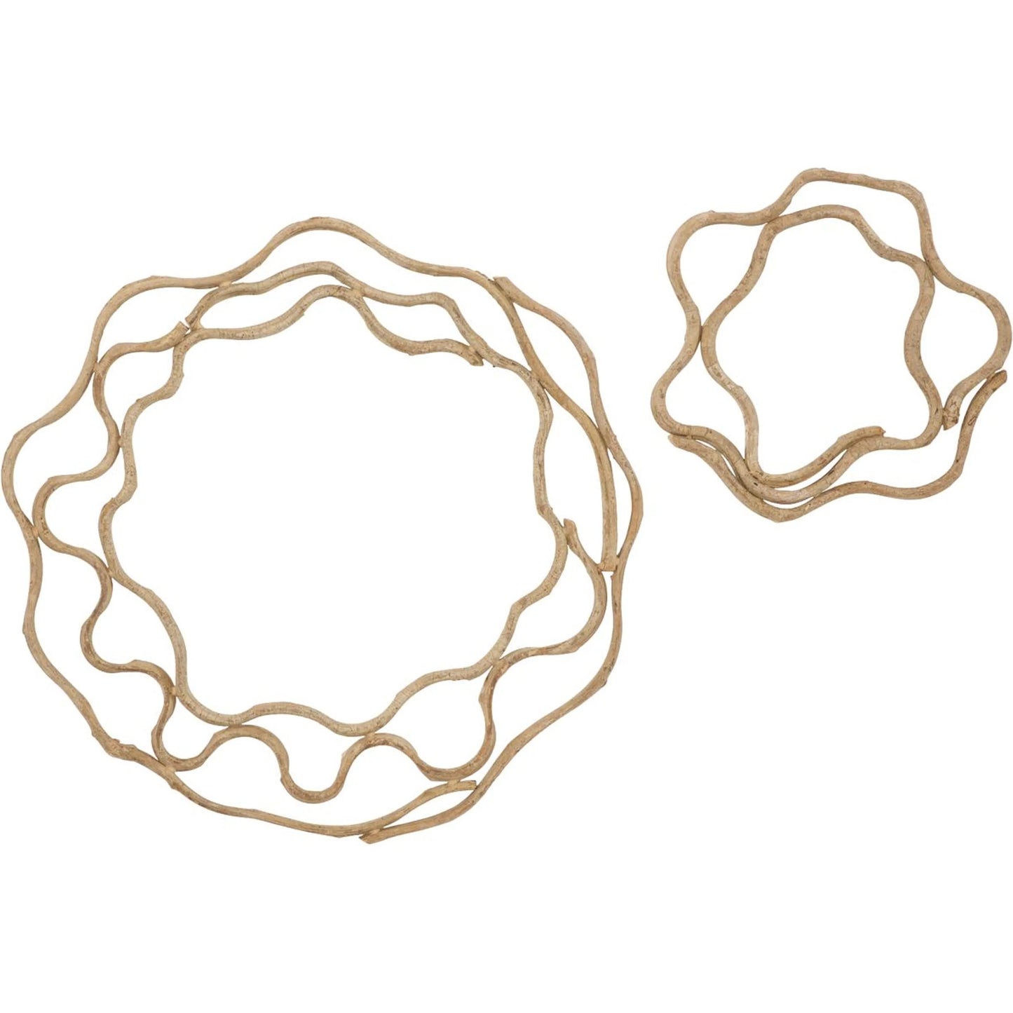 000 SI-2623818 | Primary Silo | Vine Rings (Set of 2) by Phillips Collection in brown and natural. Made from wood in a unique style.