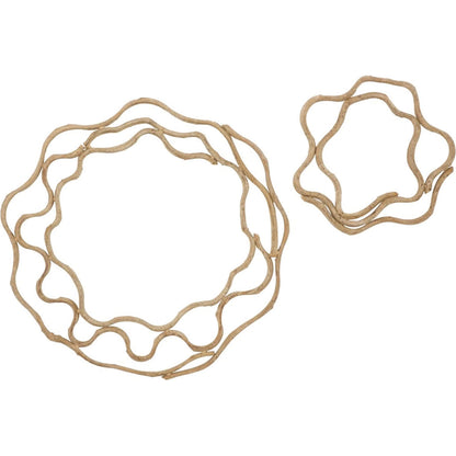 Vine Rings (Set of 2) by Phillips Collection in brown and natural. Made from wood in a unique style.