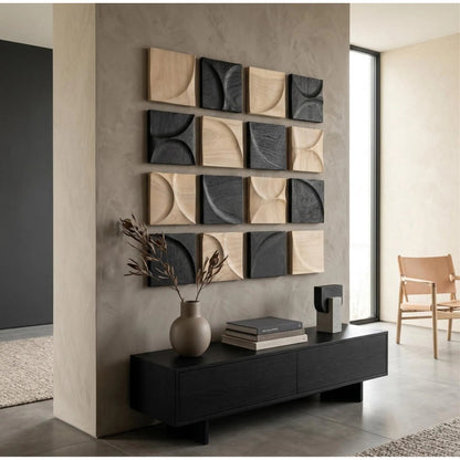 Curve Wall Tile Wave by Phillips Collection in bleached. Made from unique in a unique style.
