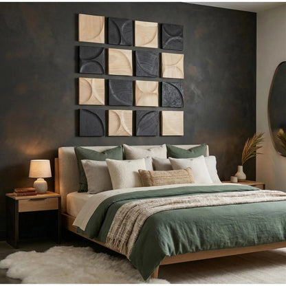 Curve Wall Tile Wave by Phillips Collection in bleached. Made from unique in a unique style.