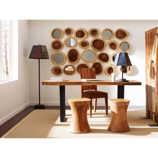 Chuleta Wall Tile by Phillips Collection in brown. Made from wood in a eclectic & global style.