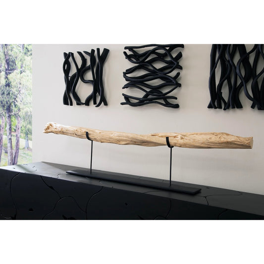 Vine Sculpture by Phillips Collection in brown. Made from wood in a modern style.