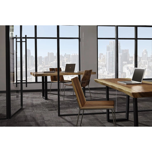 Origins Freeform Desk by Phillips Collection in brown. Made from wood in a modern style.