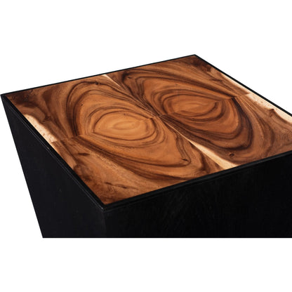 Trapezoid Side Table by Phillips Collection in brown. Made from wood, chamcha in a modern style.