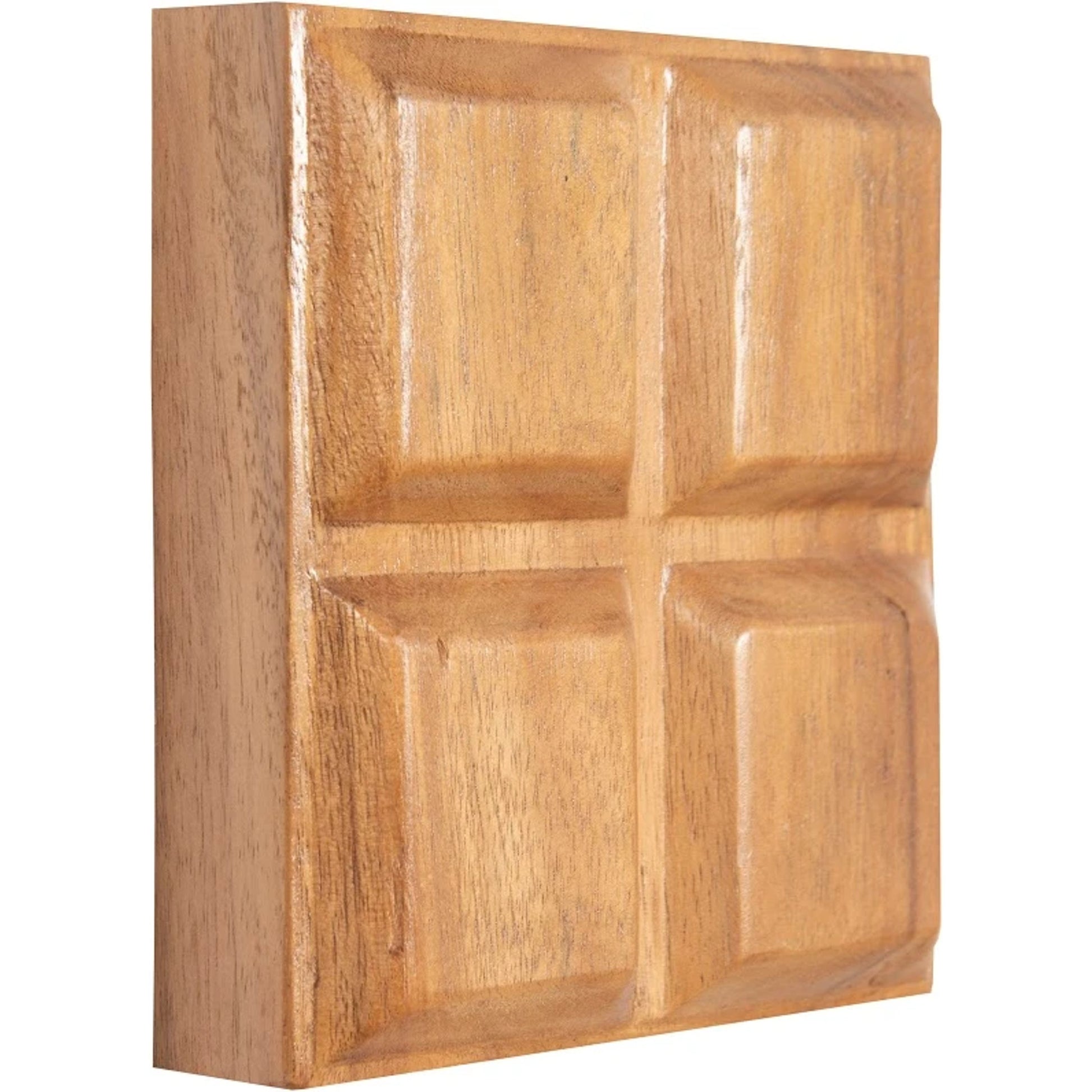 Chamcha Wood Chunk Wall Tile by Phillips Collection in brown. Made from wood, chamcha in a eclectic & global style.