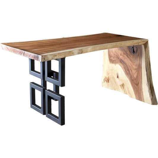 Waterfall Natural Desk by Phillips Collection in brown. Made from wood, chamcha in a eclectic & global style.
