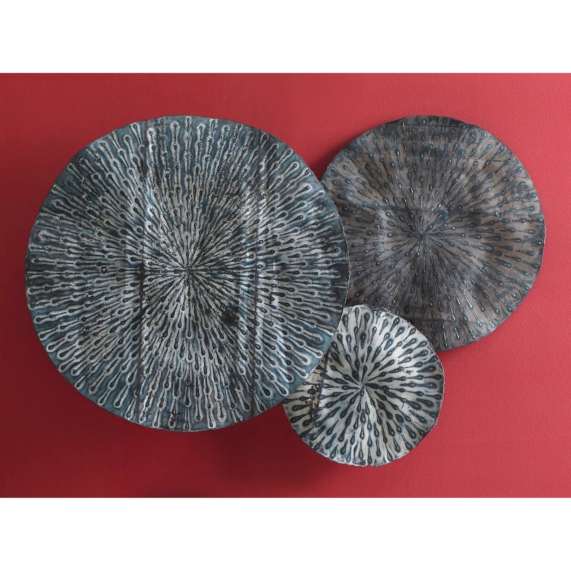 Metal Lotus Wall Art by Phillips Collection in brown, black, assorted and aluminum, rust. Made from metal in a eclectic & global style.