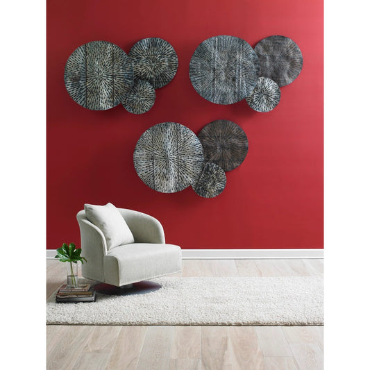 Metal Lotus Wall Art by Phillips Collection in brown, black, assorted and aluminum, rust. Made from metal in a eclectic & global style.