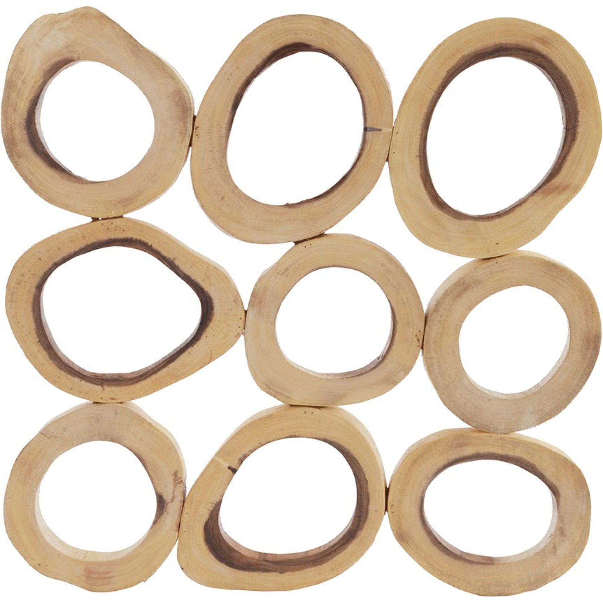 Chuleta Rings Wall Art by Phillips Collection in brown. Made from wood in a eclectic & global style.