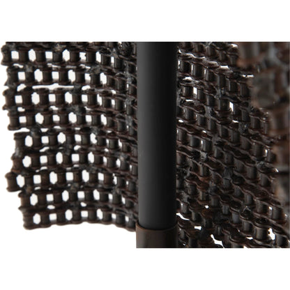 Chain Bust Sculpture on Stand by Phillips Collection in brown and rust. Made from metal in a modern style.