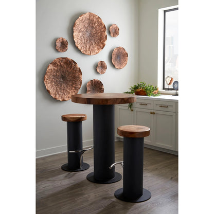 Concrete Bar Table by Phillips Collection in gray, brown. Made from wood, concrete in a modern style.