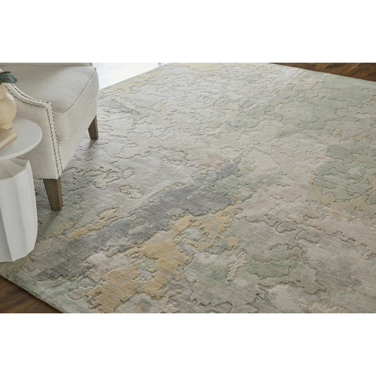 Jaxson JXN39SAF Rug by Feizy in ivory, green, orange. Made from wool, nylon in a unique style.