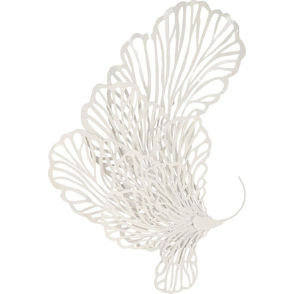 White Butterfly Wall Art by Phillips Collection in white and powder coat. Made from metal in a coastal style.