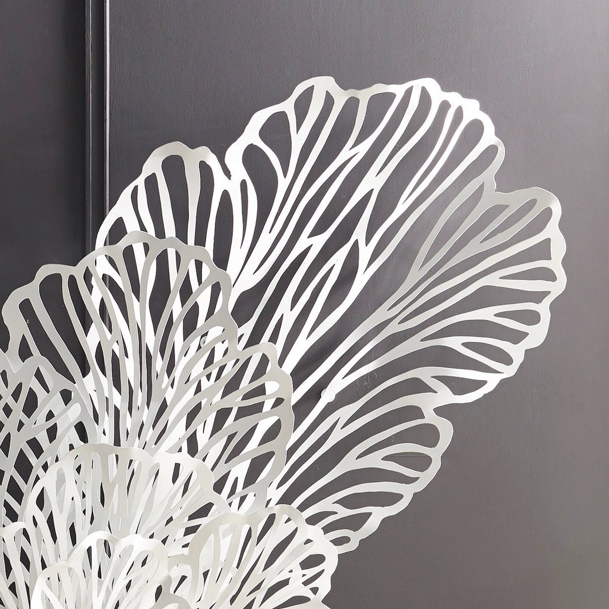 White Butterfly Wall Art by Phillips Collection in white and powder coat. Made from metal in a coastal style.