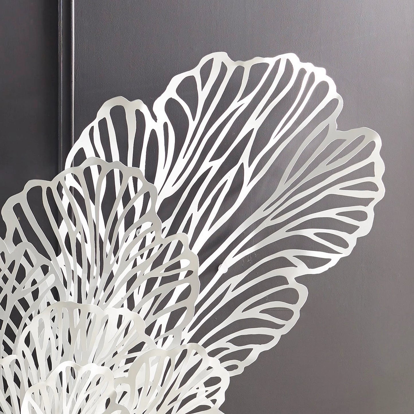 006 SR-820133 | Closeup | White Butterfly Wall Art by Phillips Collection in white and powder coat. Made from metal in a coastal style.