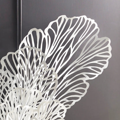 White Butterfly Wall Art by Phillips Collection in white and powder coat. Made from metal in a coastal style.