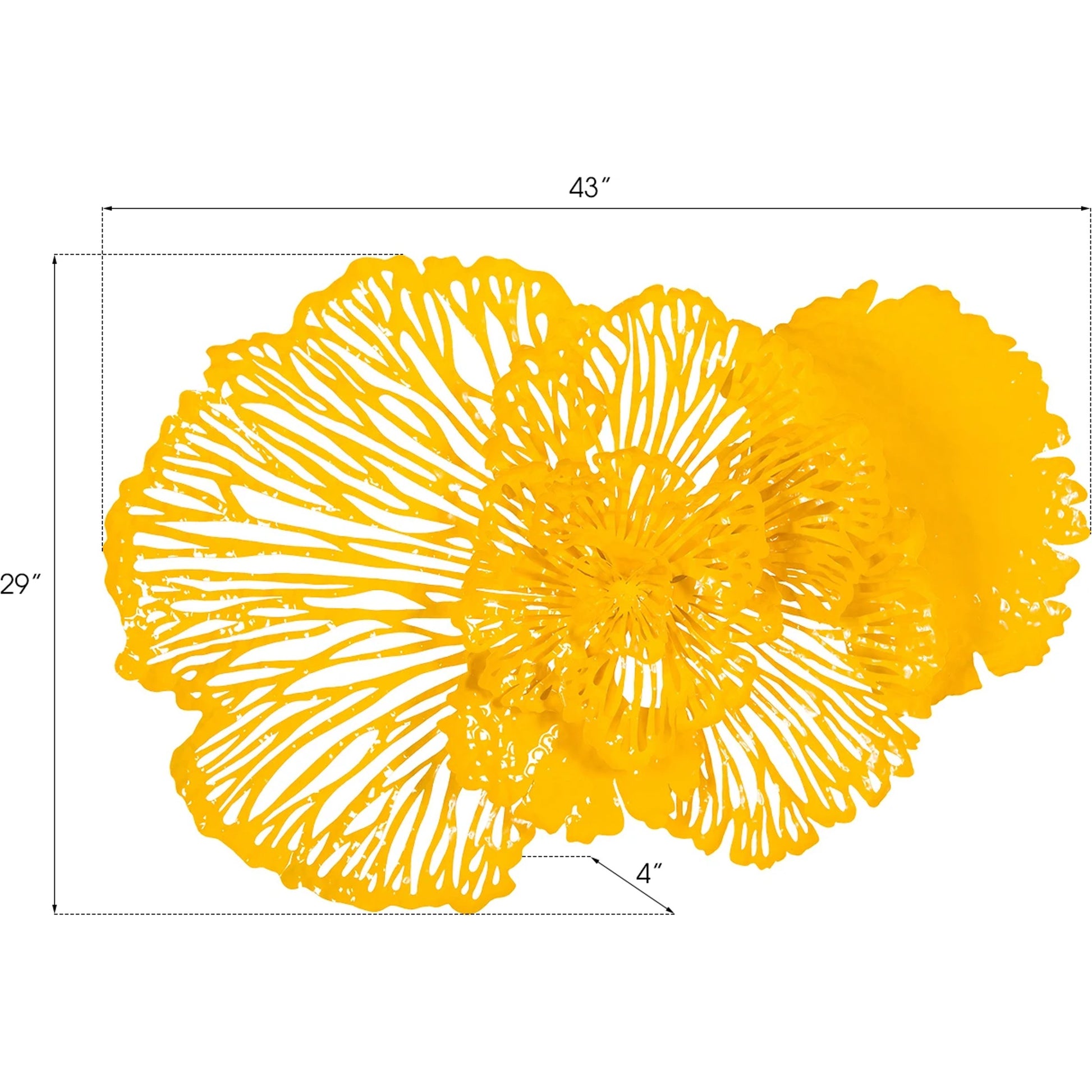 Flower Wall Art by Phillips Collection. Made from metal in a eclectic & global style.