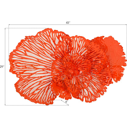 Flower Wall Art by Phillips Collection. Made from metal in a eclectic & global style.