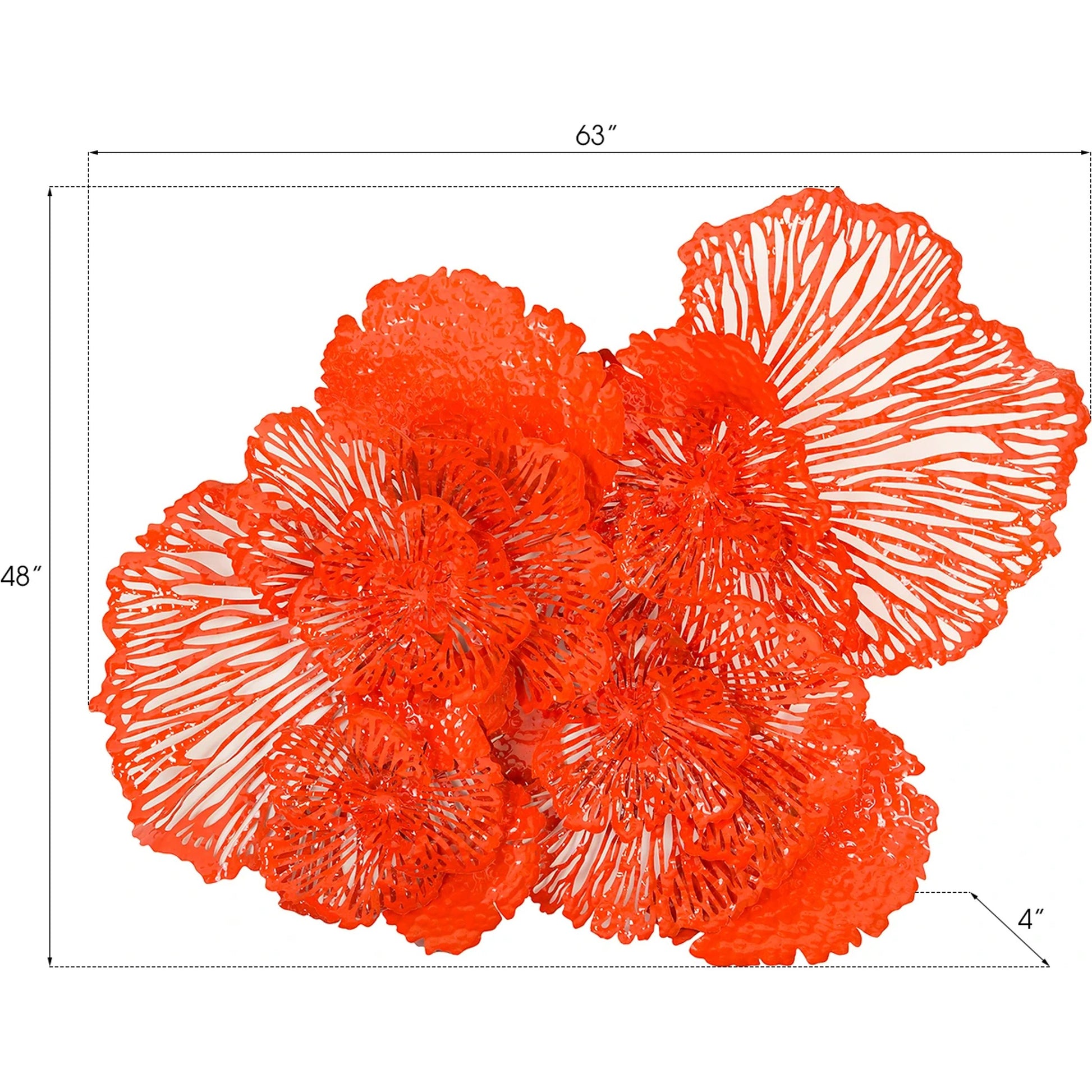 Flower Wall Art by Phillips Collection. Made from metal in a eclectic & global style.