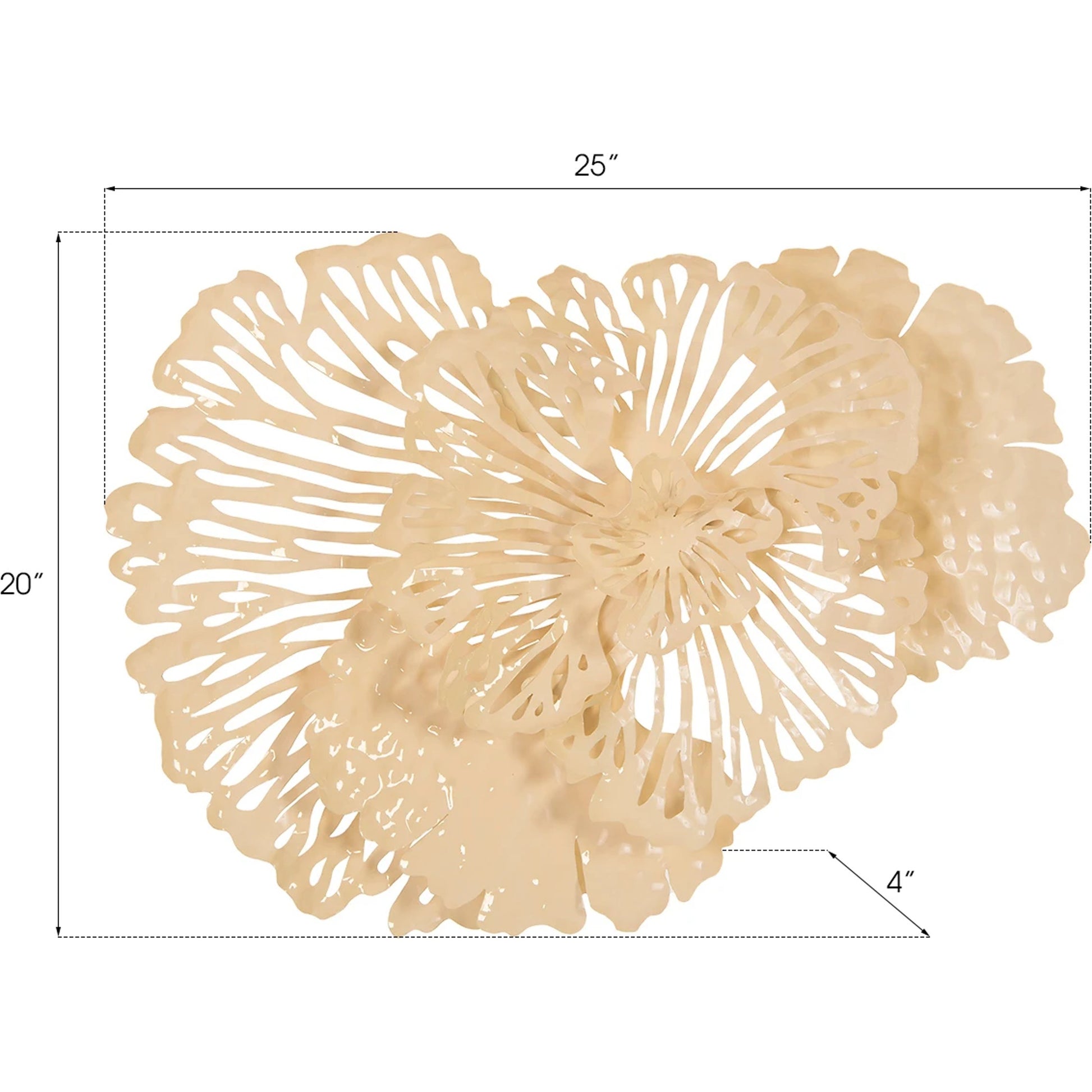 Flower Wall Art by Phillips Collection. Made from metal in a eclectic & global style.