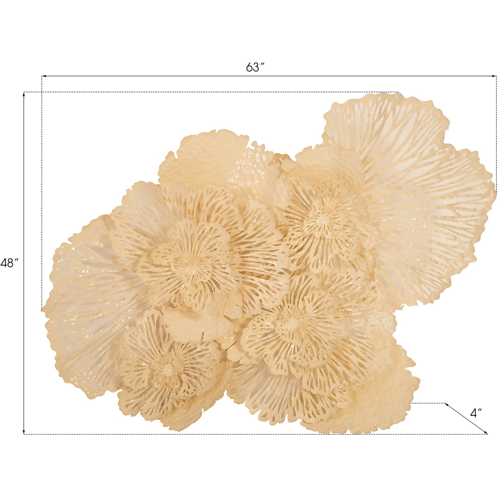 Flower Wall Art by Phillips Collection. Made from metal in a eclectic & global style.