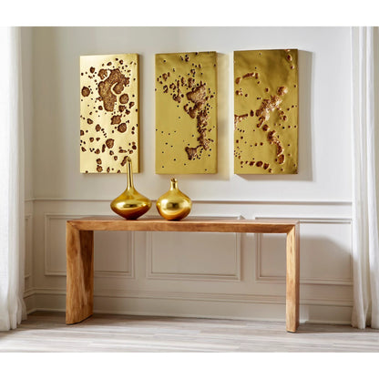 Waterfall Natural Console Table by Phillips Collection in brown. Made from wood in a eclectic & global style.