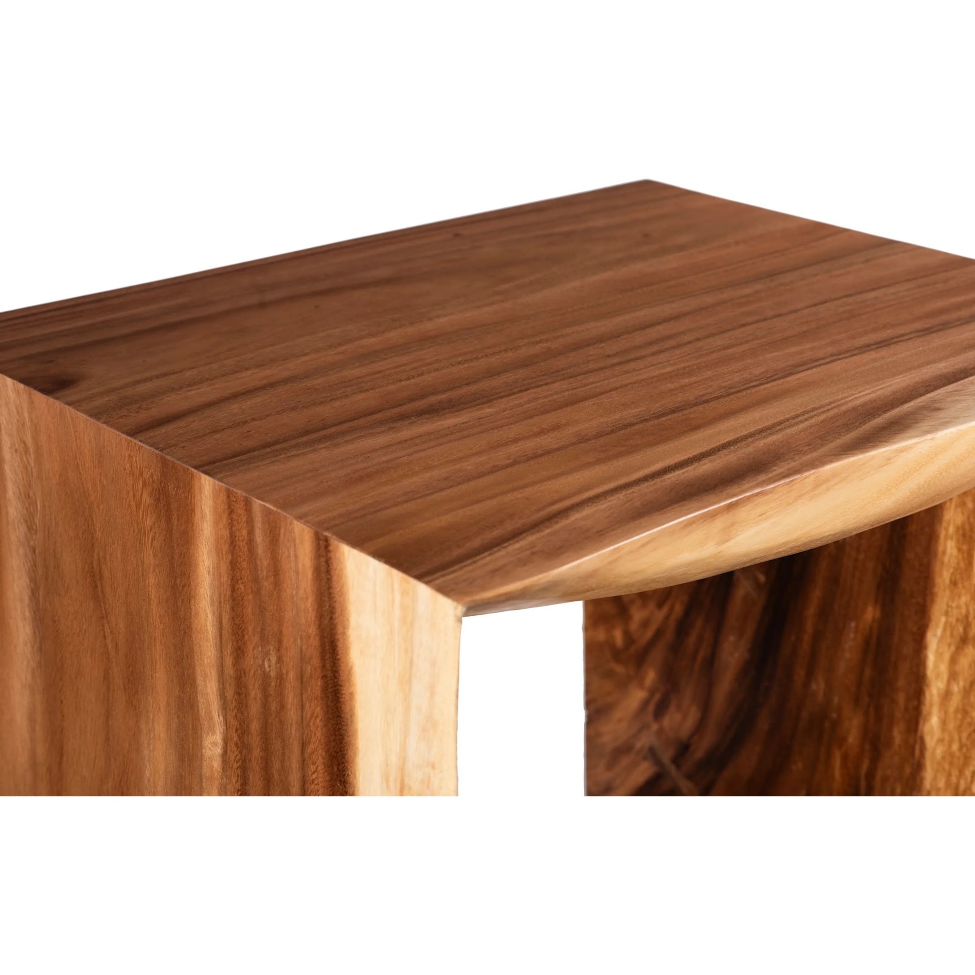 Waterfall Side Table by Phillips Collection in gray stone. Made from unique in a eclectic & global style.