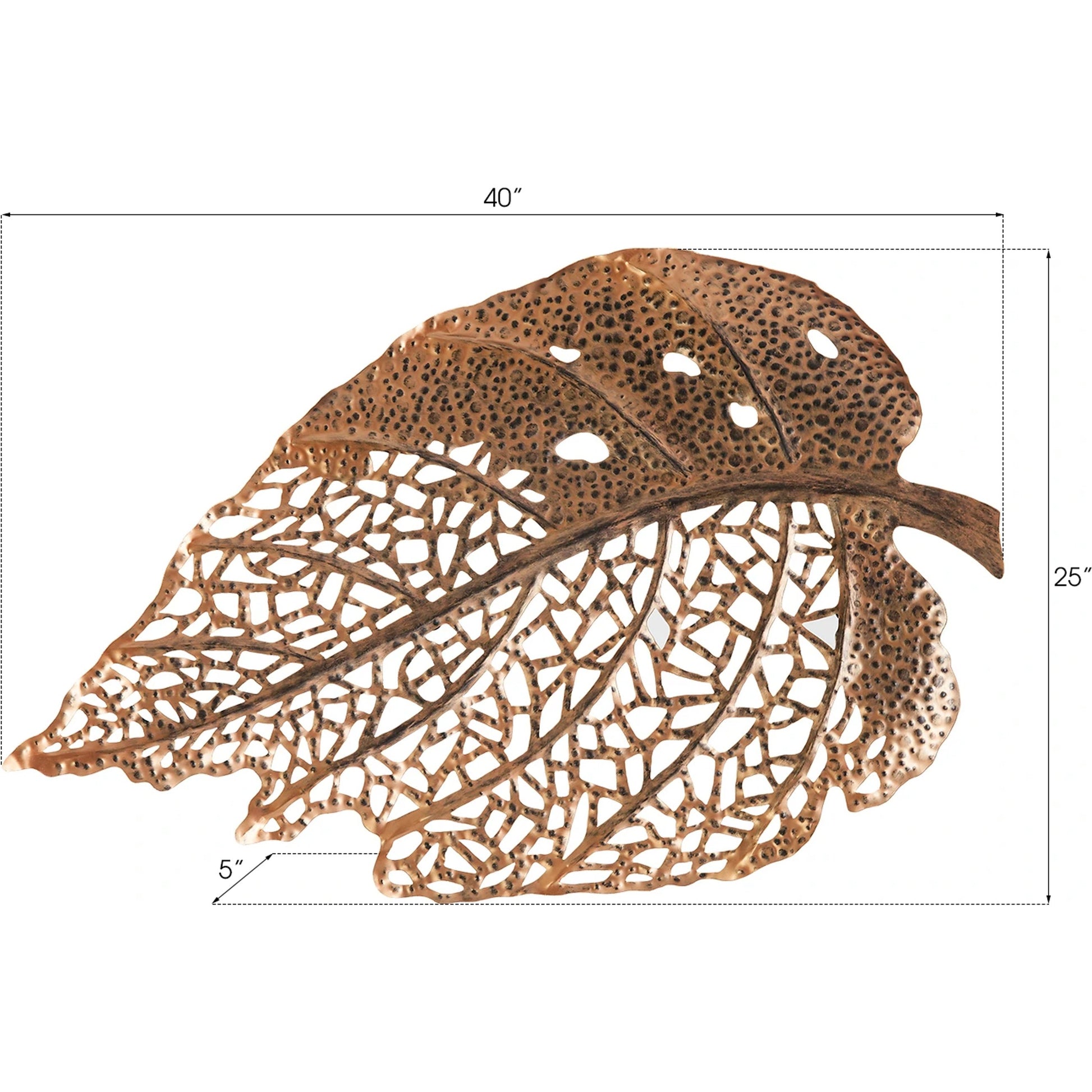 Birch Leaf Wall Art by Phillips Collection. Made from metal in a coastal style.