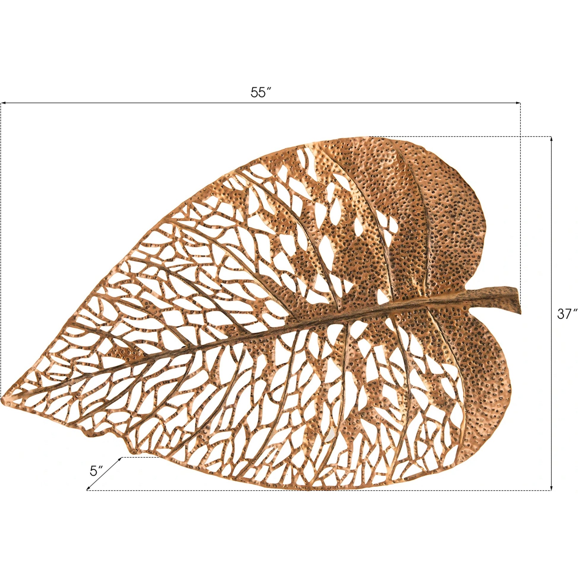 Birch Leaf Wall Art by Phillips Collection. Made from metal in a coastal style.