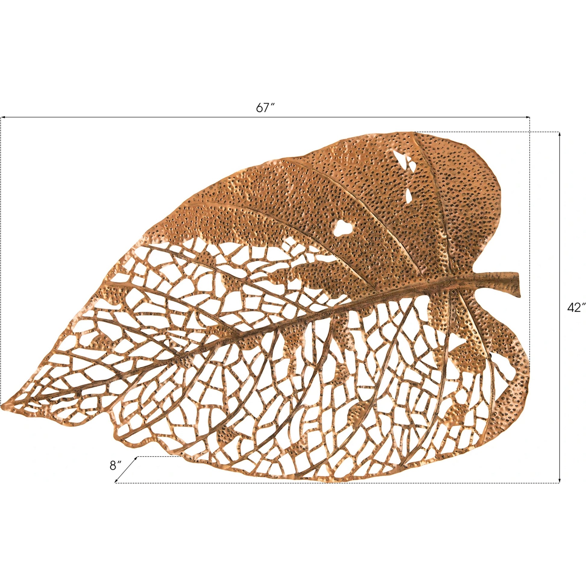 Birch Leaf Wall Art by Phillips Collection. Made from metal in a coastal style.