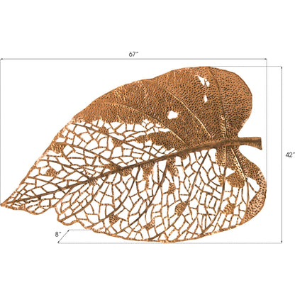 Birch Leaf Wall Art by Phillips Collection. Made from metal in a coastal style.