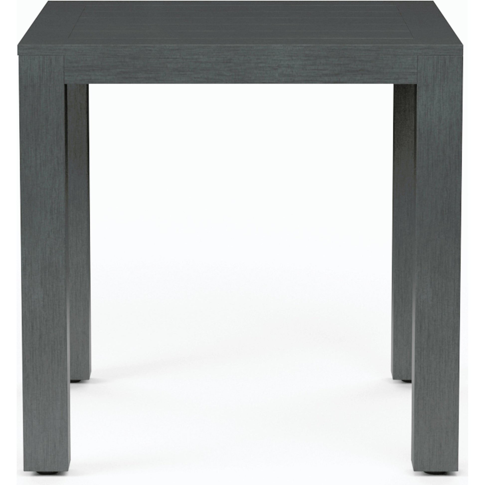 Redondo Outdoor 40" Pub Table by Sunset West in slate. Made from aluminum in a modern style.