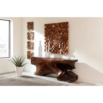 Blocks Wall Art by Phillips Collection in brown. Made from wood in a modern style.