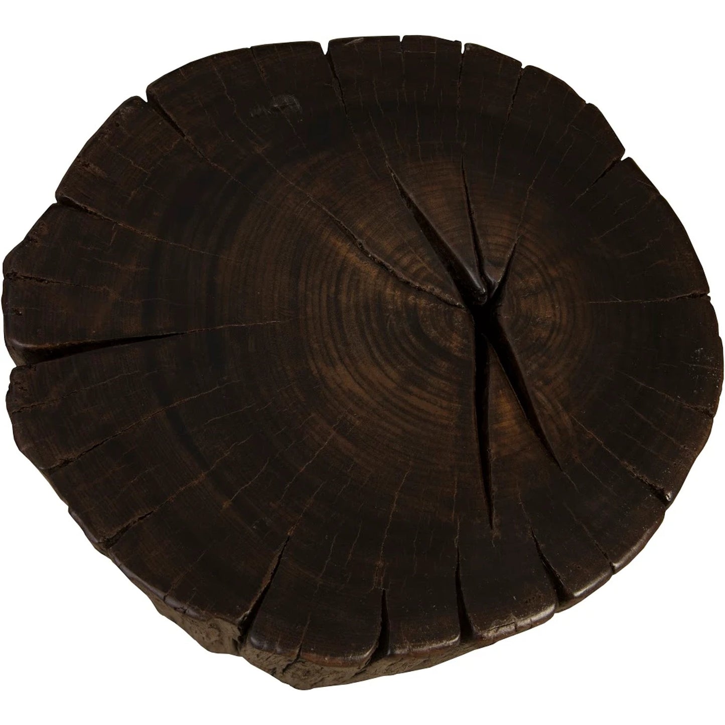 002 SI-1944752 | Additional Silo | Black Wood Stool I by Phillips Collection in brown. Made from wood in a rustic style.