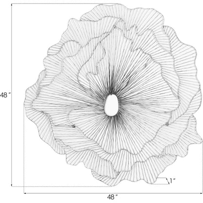 Poppy Flower Wall Art by Phillips Collection. Made from metal in a modern style.