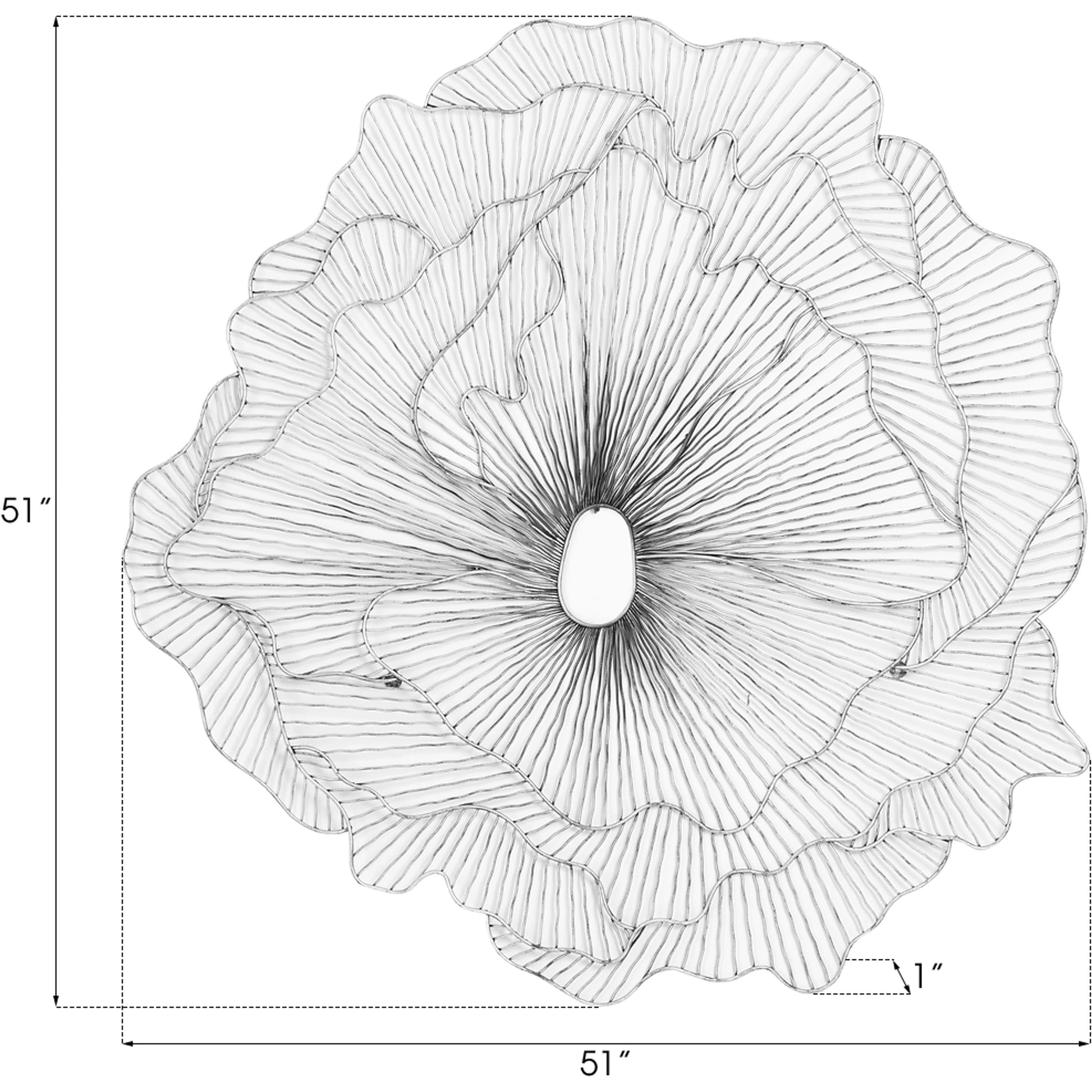 Poppy Flower Wall Art by Phillips Collection. Made from metal in a modern style.