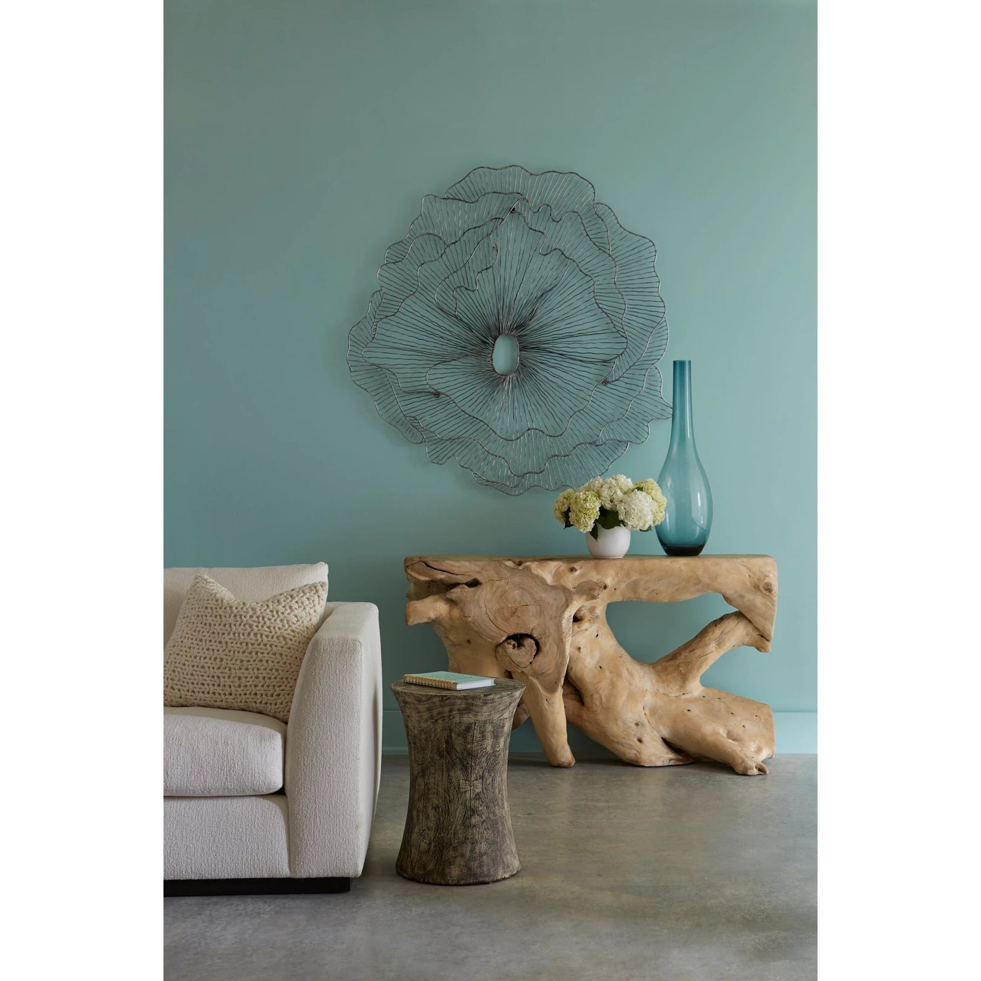 Poppy Flower Wall Art by Phillips Collection. Made from metal in a modern style.