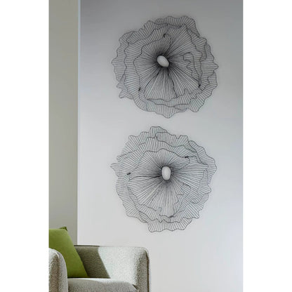 Poppy Flower Wall Art by Phillips Collection. Made from metal in a modern style.