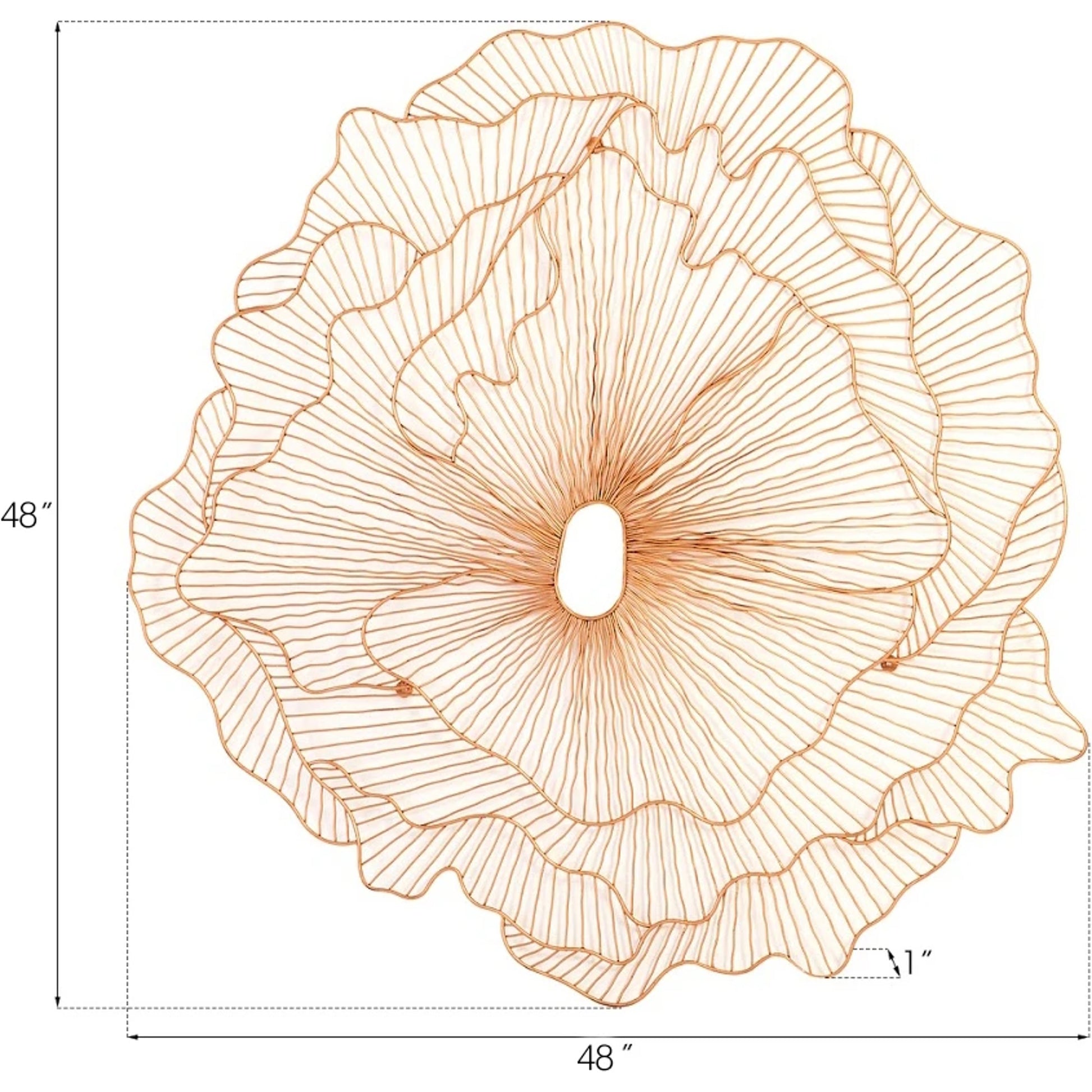 Poppy Flower Wall Art by Phillips Collection. Made from metal in a modern style.