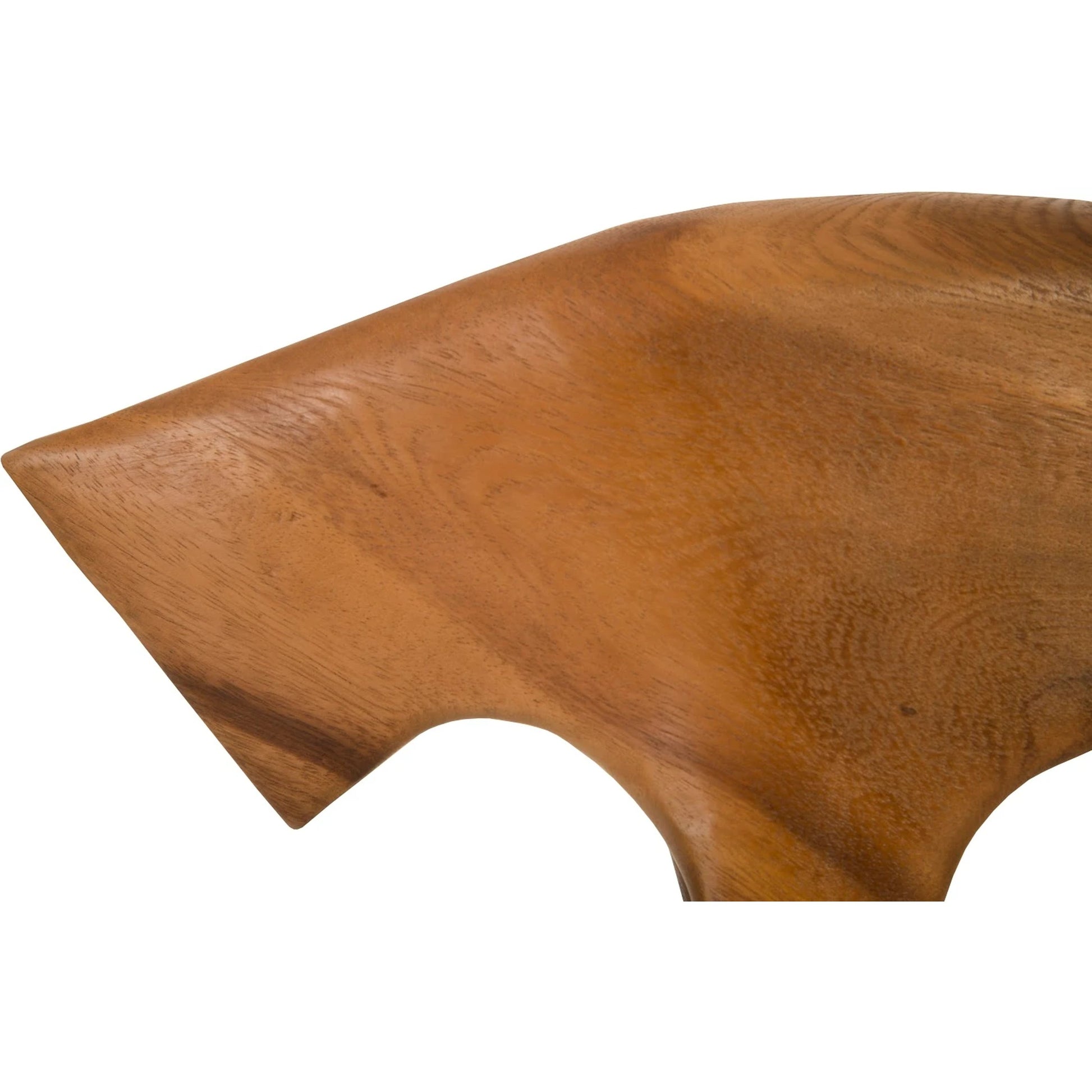 Bull Sculpture by Phillips Collection in brown. Made from wood in a eclectic & global style.