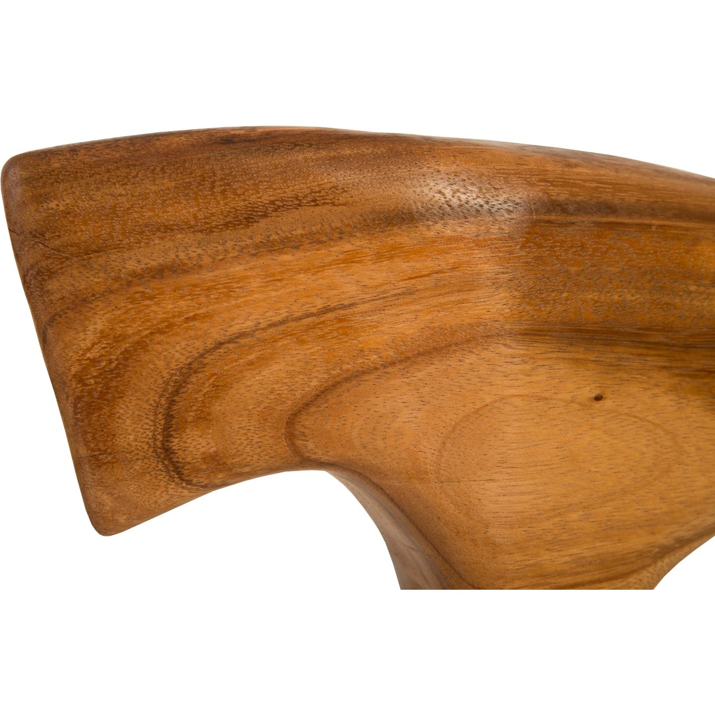 004 SR-939389 | Closeup | Bull Sculpture by Phillips Collection in brown. Made from wood in a eclectic & global style.